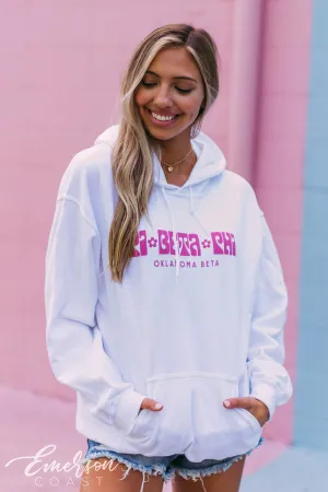 Pi Beta Phi Retro Floral Hoodie