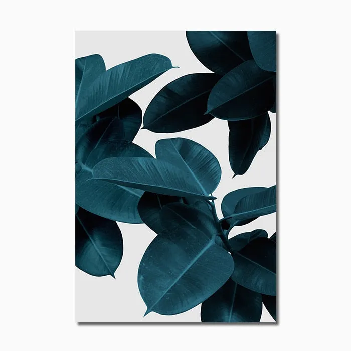 Pink Green Flower Leaf Nordic