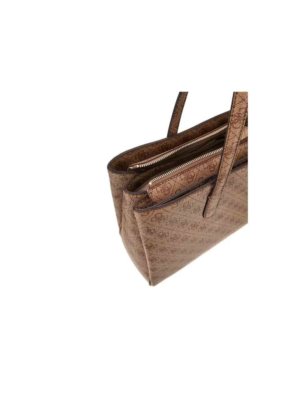 Power Play Tech Tote - Latte Logo