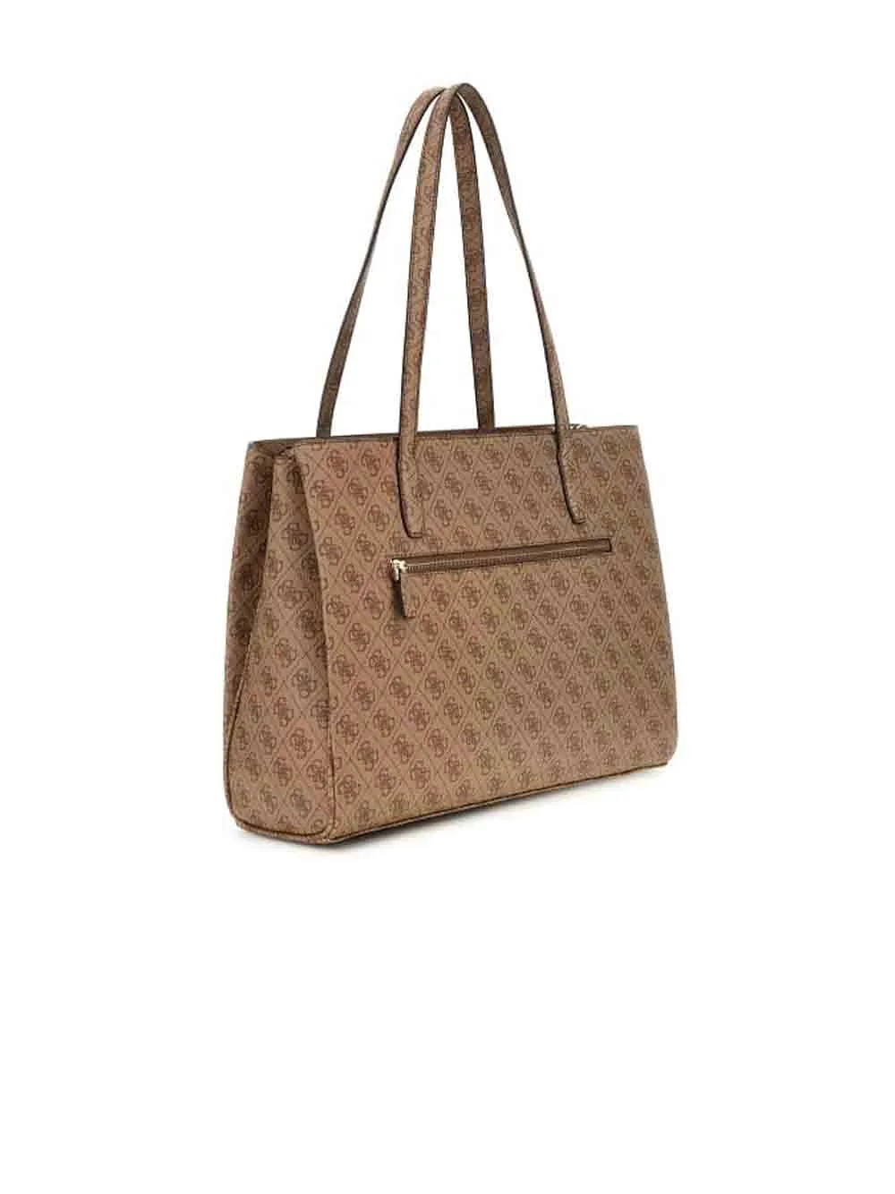Power Play Tech Tote - Latte Logo
