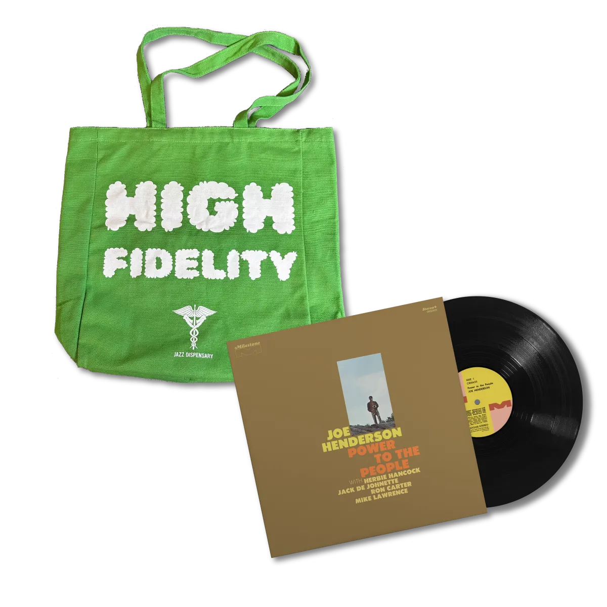 Power to the People LP   Jazz Dispensary Green Tote Bundle