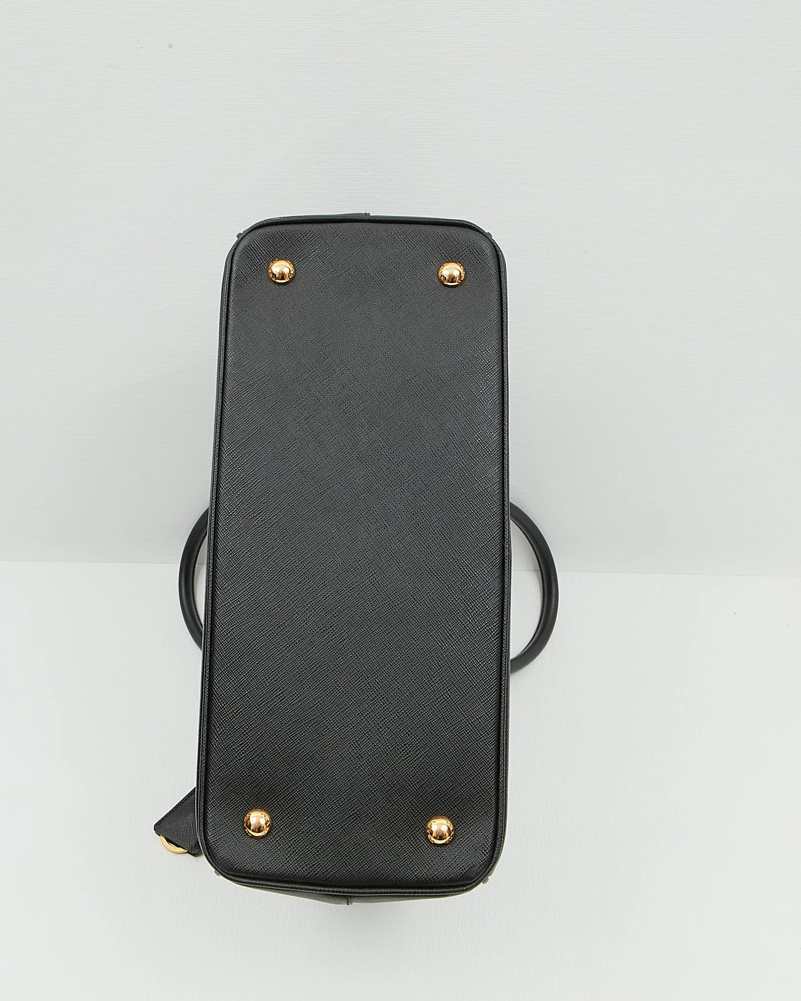 Prada Black Saffiano Leather Lux Tote Medium Bag