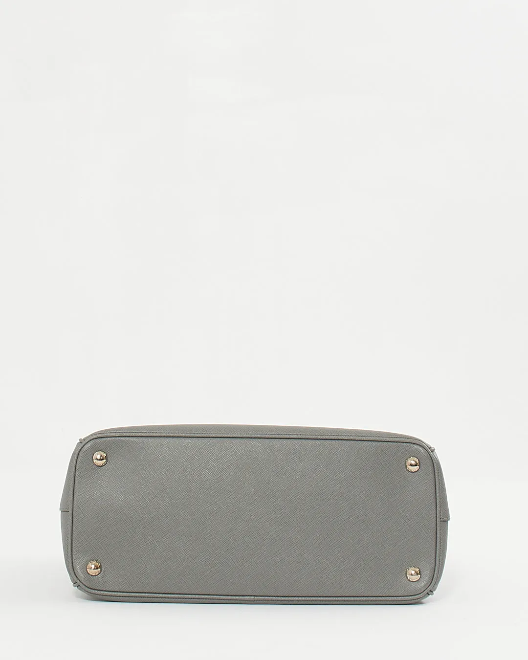 Prada Grey Saffiano Leather Lux Tote Medium Bag