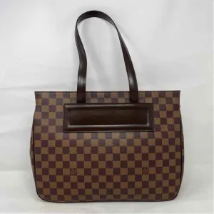 Pre-Owned Louis Vuitton Damier Eben Canvas Designer Handbag