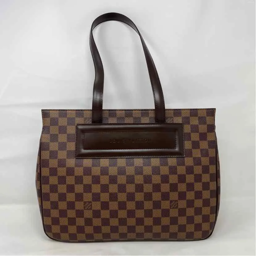 Pre-Owned Louis Vuitton Damier Eben Canvas Designer Handbag