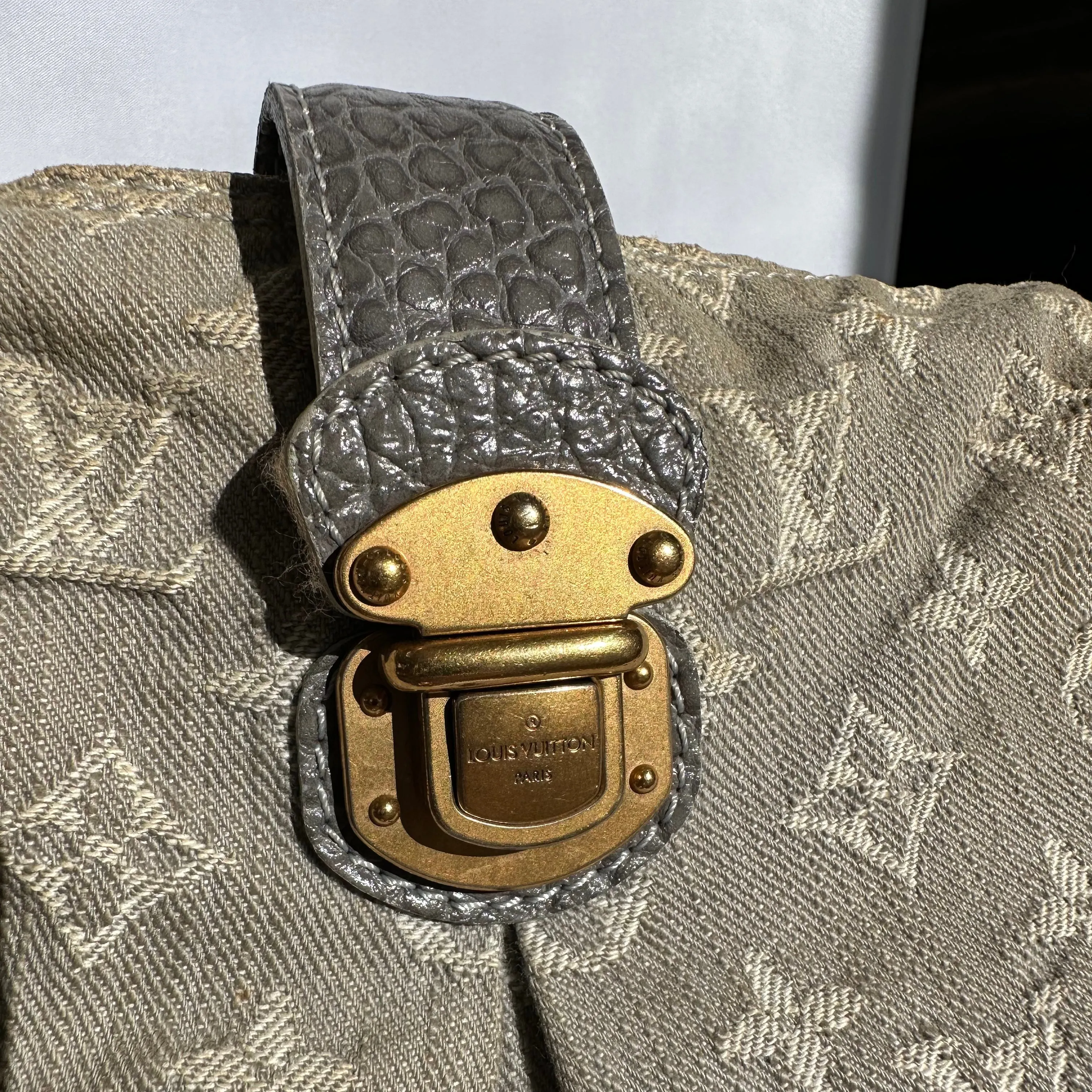 PREOWNED Authentic Louis Vuitton Denim Crossbody Bag