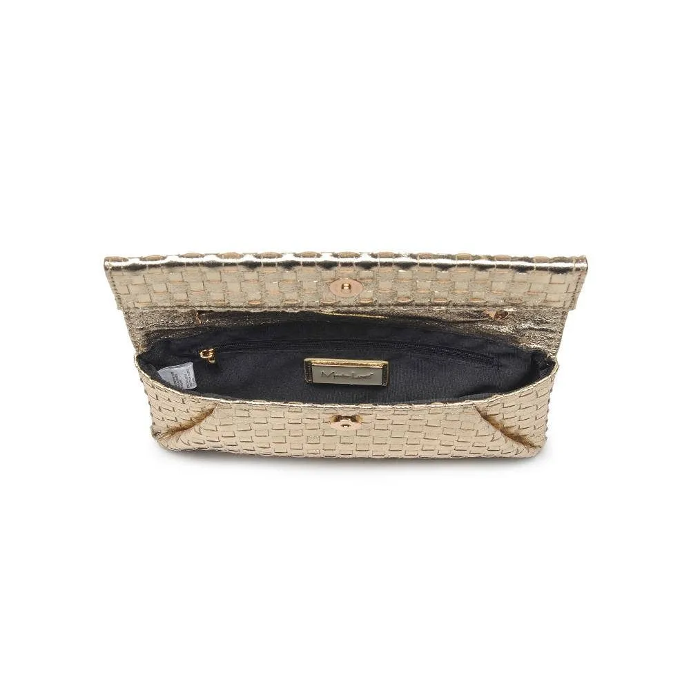 Priscilla Woven Clutch | Gold