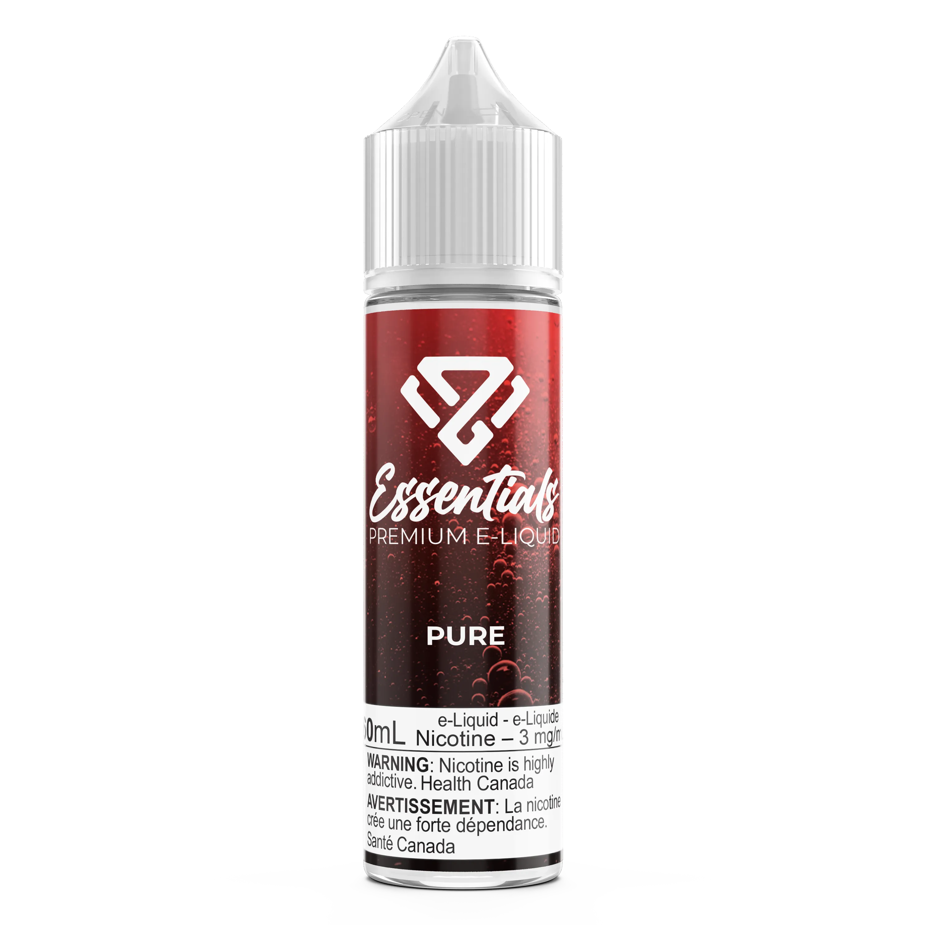 PURE BY ESSENTIALS PREMIUM E-LIQUID - 60ML