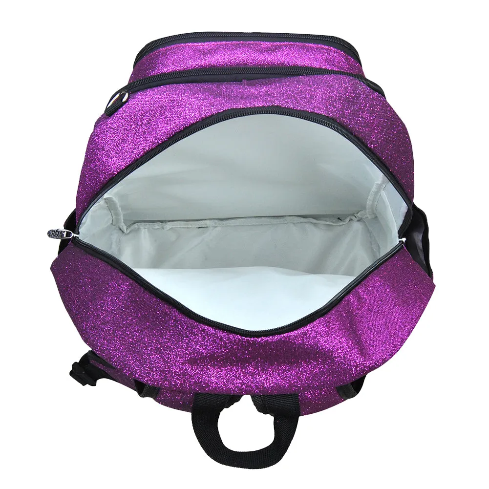 Purple NGIL Premium Large Glitter Canvas Backpack