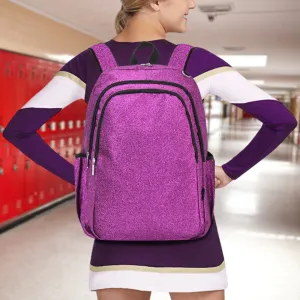 Purple NGIL Premium Large Glitter Canvas Backpack