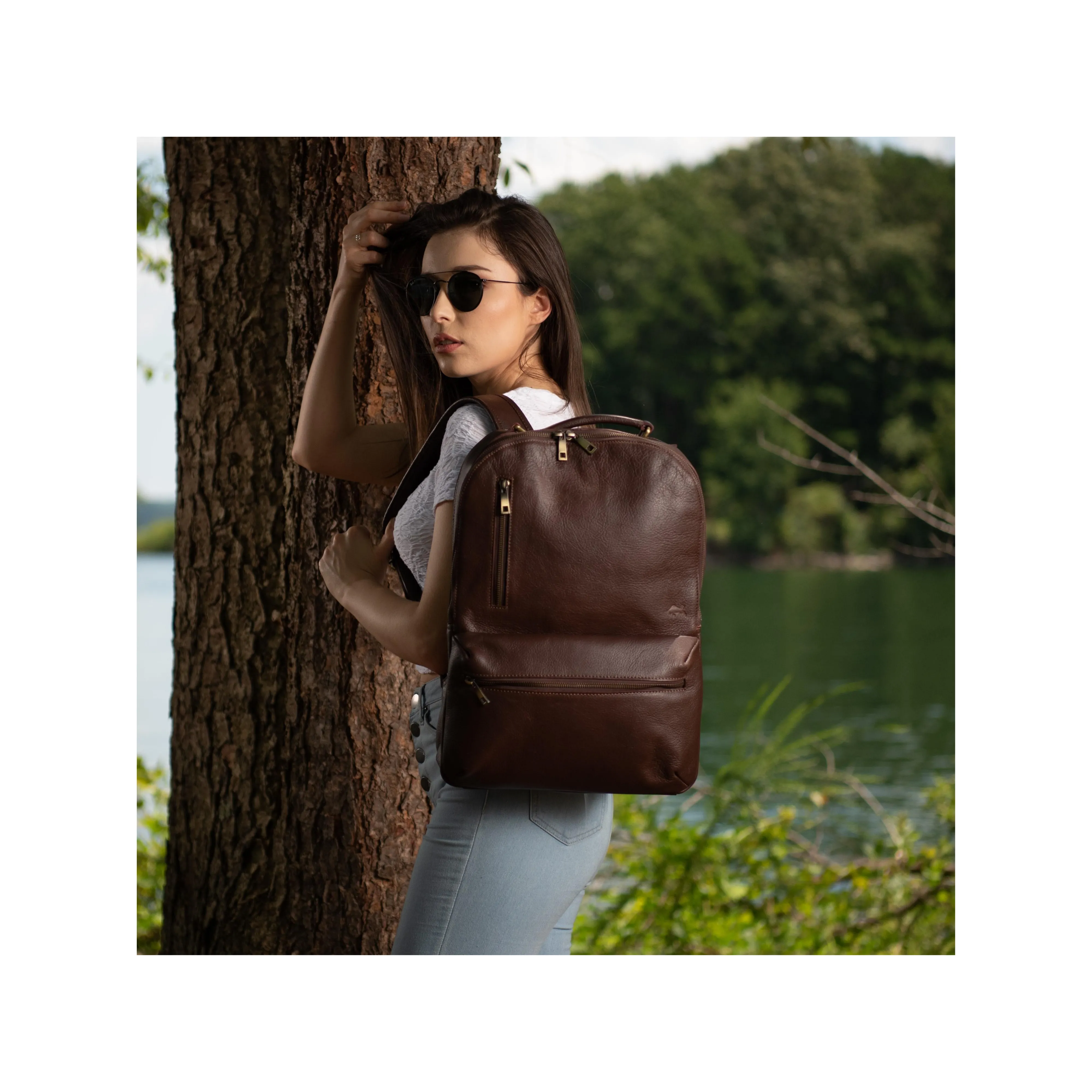 Pursuit Leather Backpack