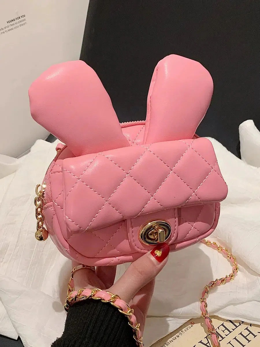 Quilted Bunny Ears Crossbody Bag