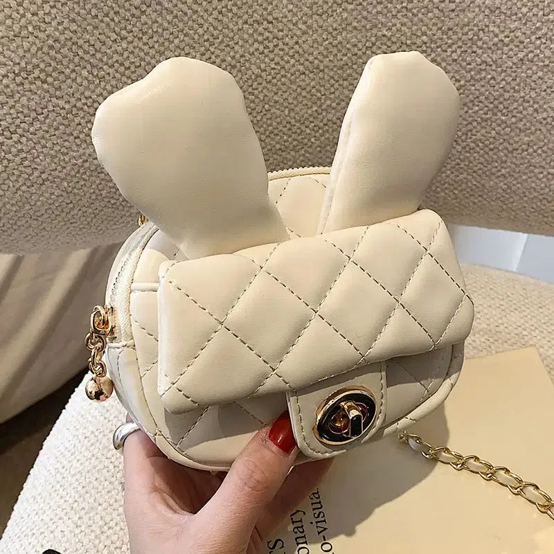 Quilted Bunny Ears Crossbody Bag