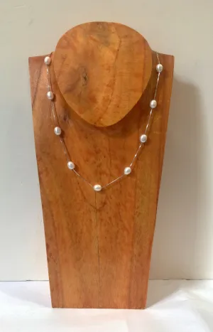 "Floating Clouds" Freshwater Pearl and Sterling Silver Necklace