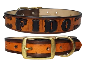 "The FIDO" Leather Dog Collar