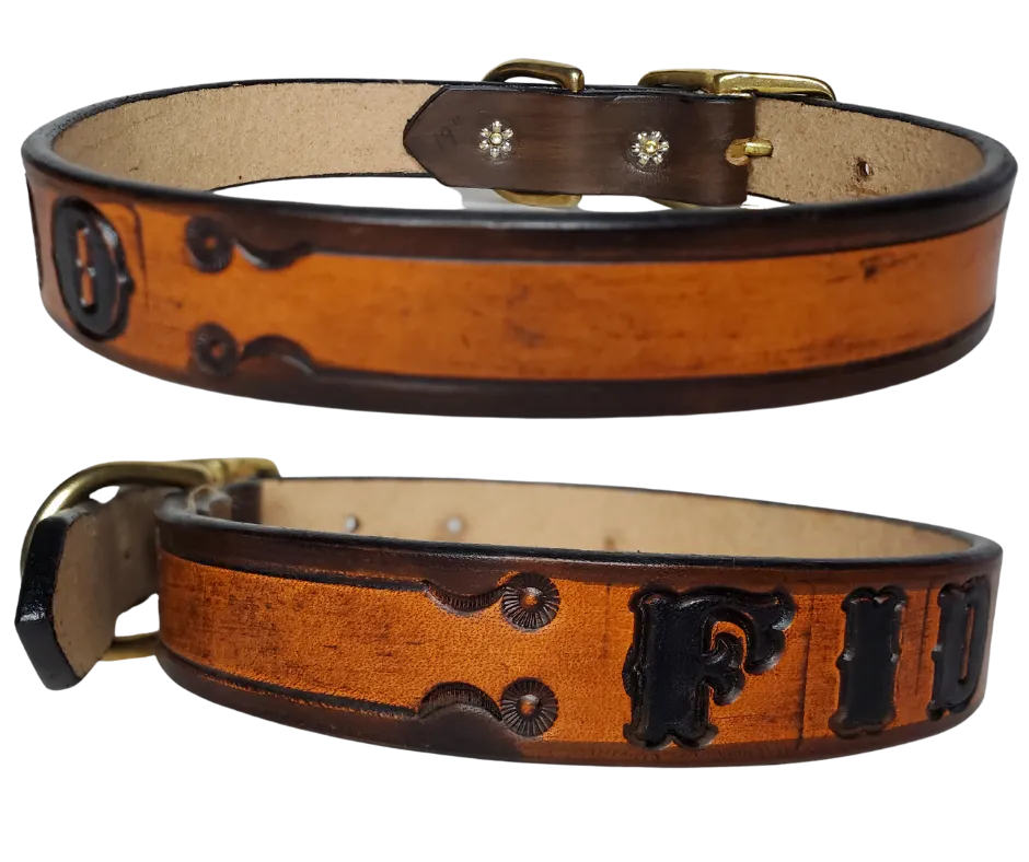 "The FIDO" Leather Dog Collar