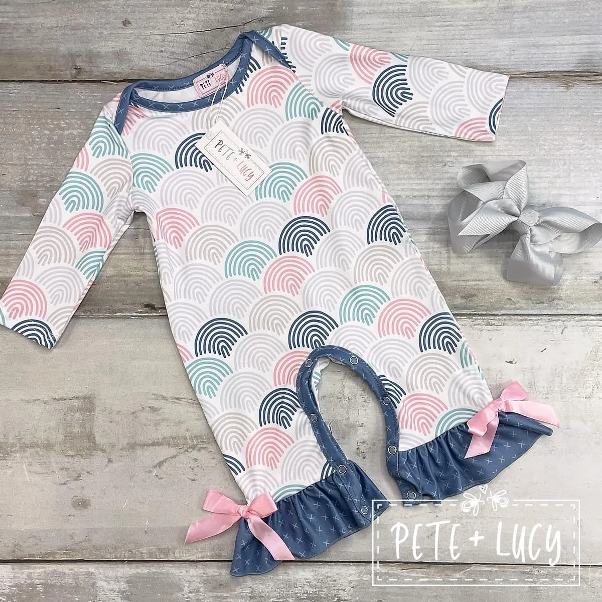 Rainbow Blues Romper