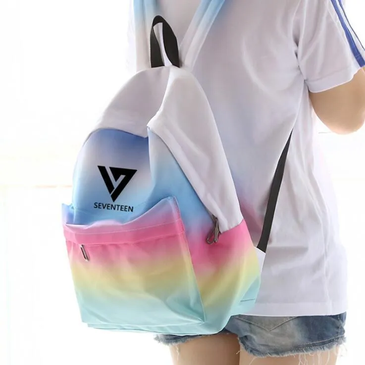 Rainbow Canvas Backpack
