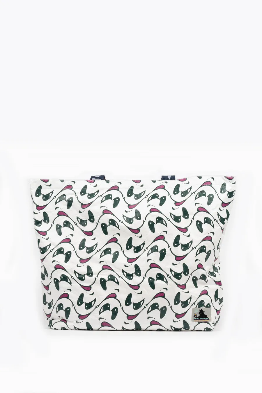 REAL BAD MAN MEGA GHOSTFACE TYVEK TOTE PATTERN