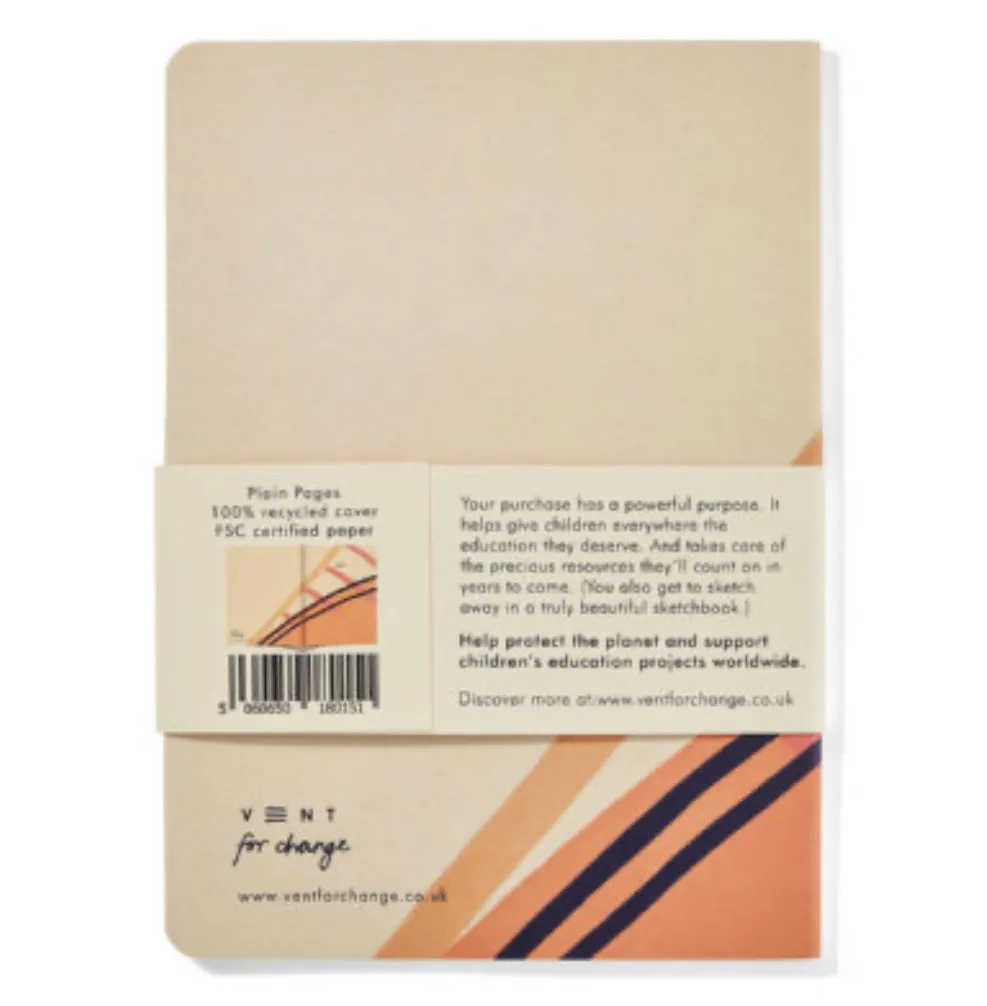 Recycled & Sustainable A5 Sketchbook- 'Ideas' Pink