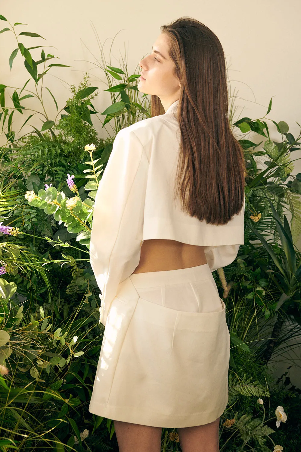 Recycled Poly Cut-Out Blazer