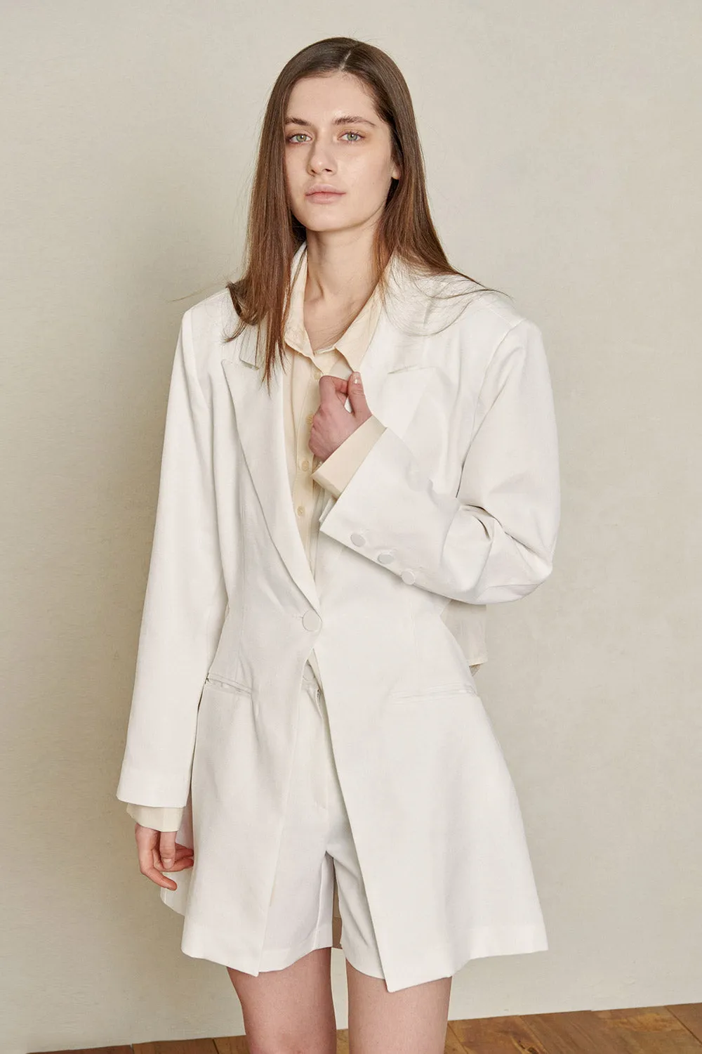 Recycled Poly Cut-Out Blazer