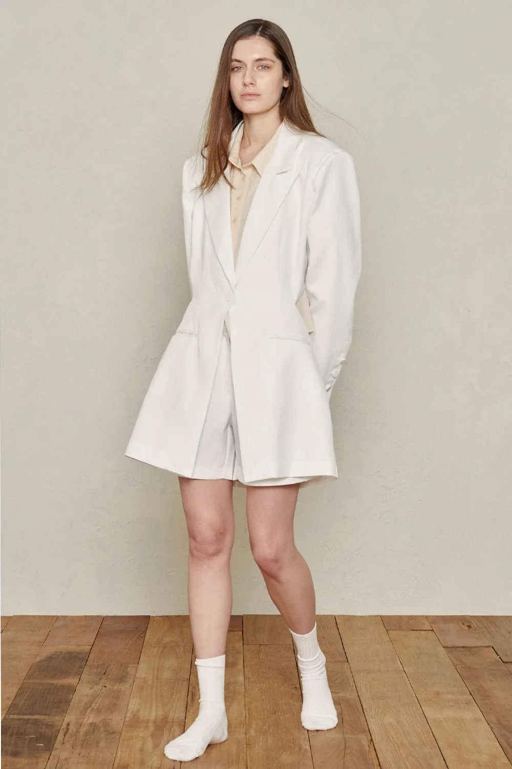 Recycled Poly Cut-Out Blazer