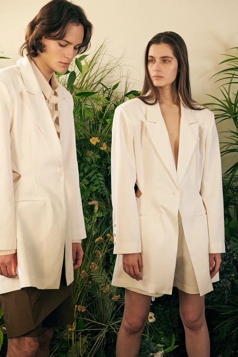 Recycled Poly Cut-Out Blazer