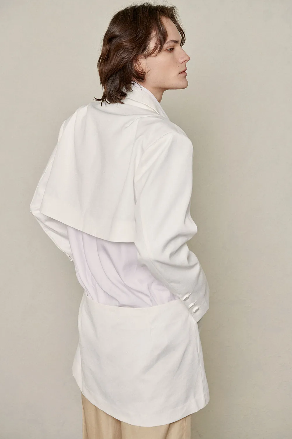 Recycled Poly Cut-Out Blazer