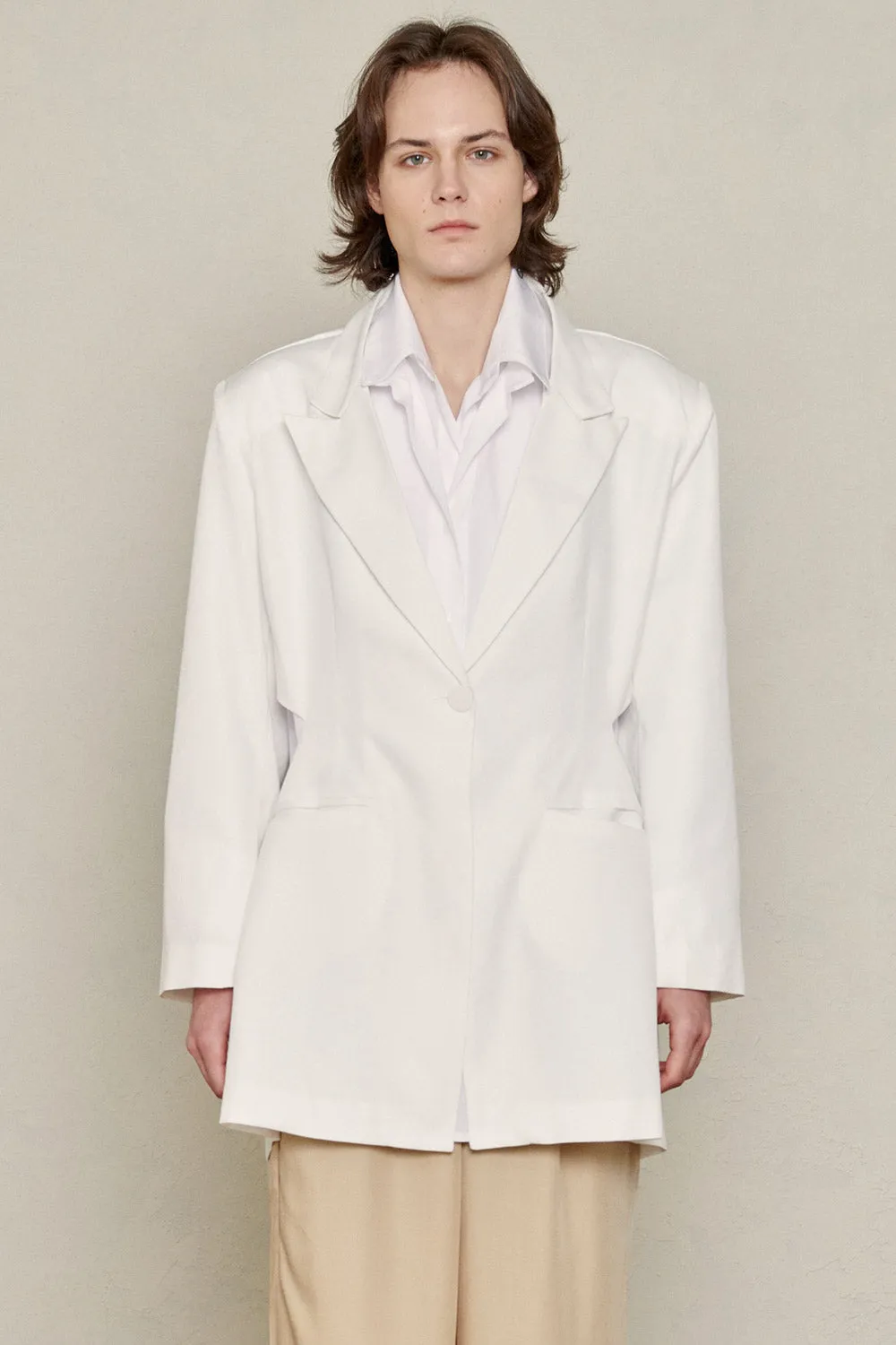 Recycled Poly Cut-Out Blazer