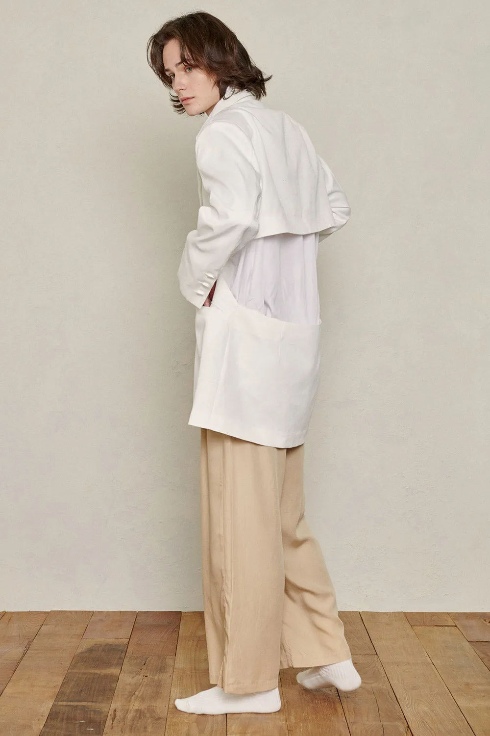 Recycled Poly Cut-Out Blazer