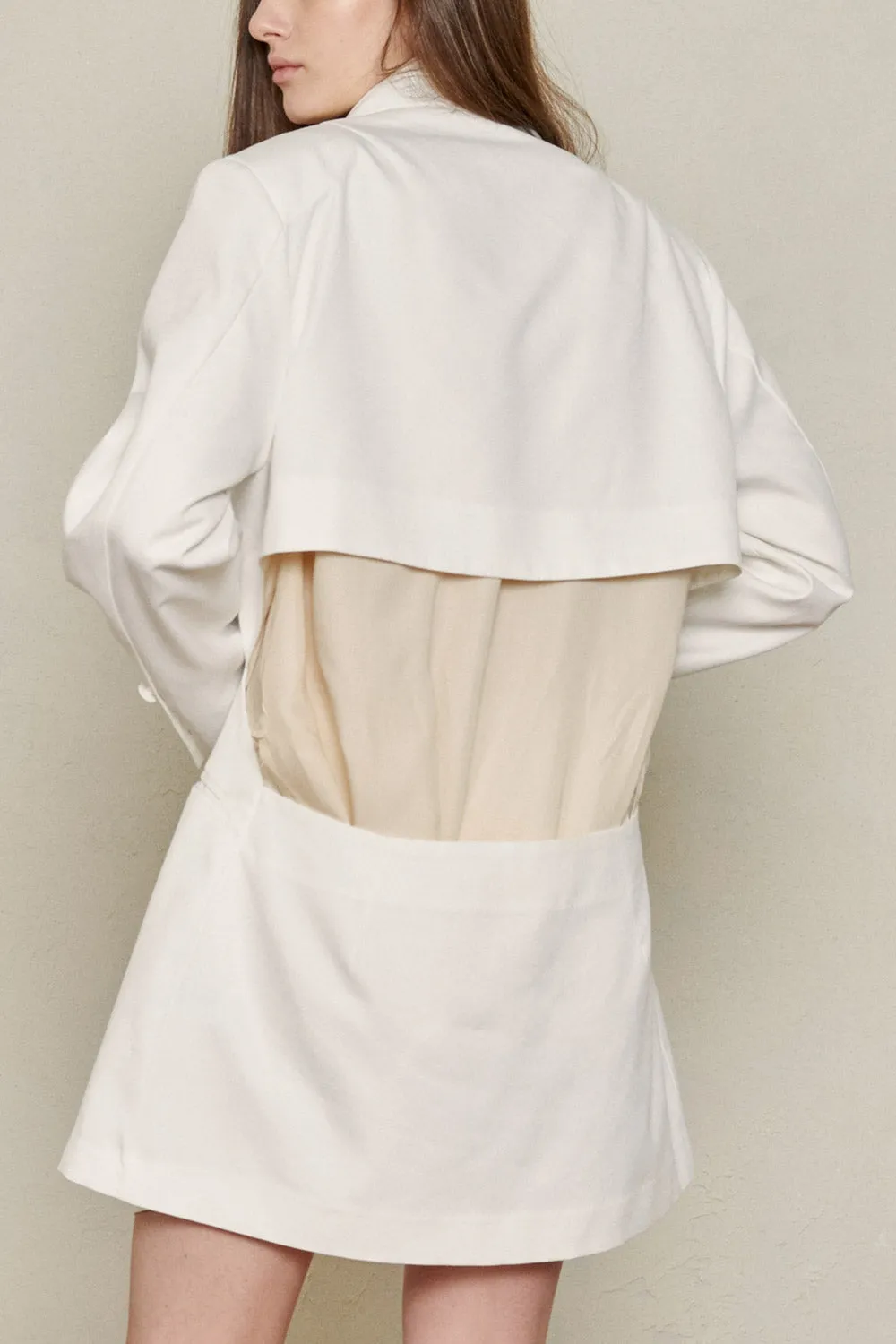 Recycled Poly Cut-Out Blazer