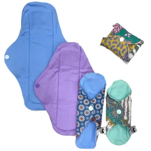 Reusable Menstrual Pad / Liner (Pastels)