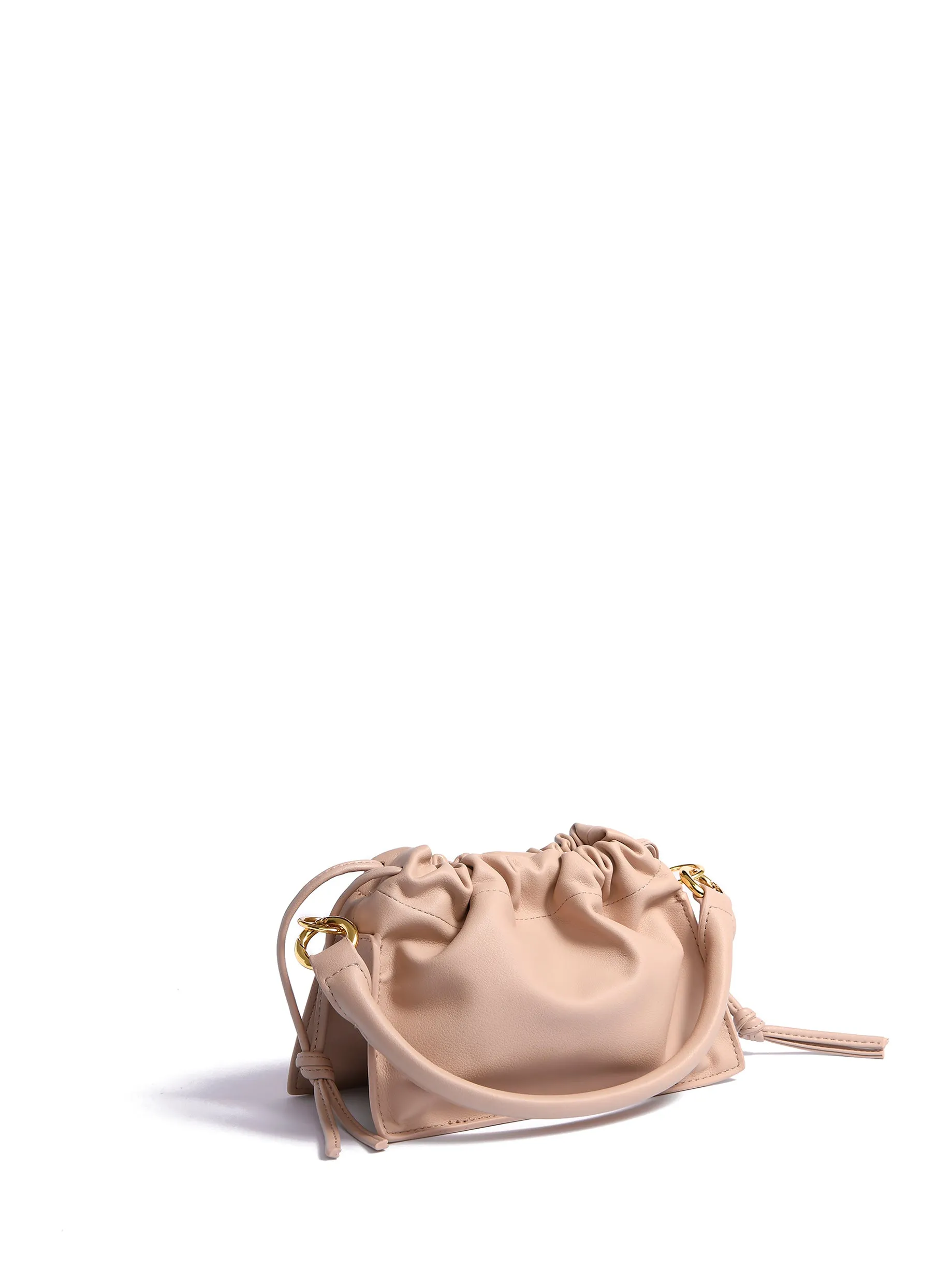 Riley Bag in Smooth Leather, Nude Pink