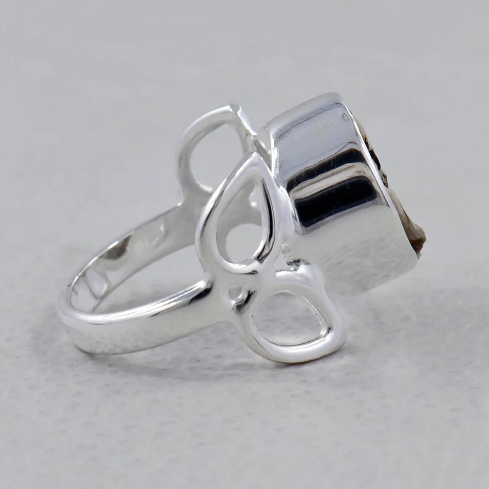 Rough Citrine Designer 925 Sterling Silver Ring