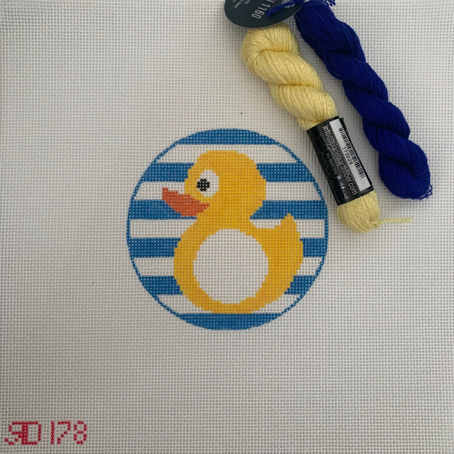 Rubber Duck Monogram Round
