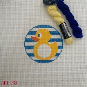 Rubber Duck Monogram Round
