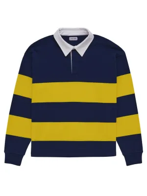 Rugby Polo Navy Yellow