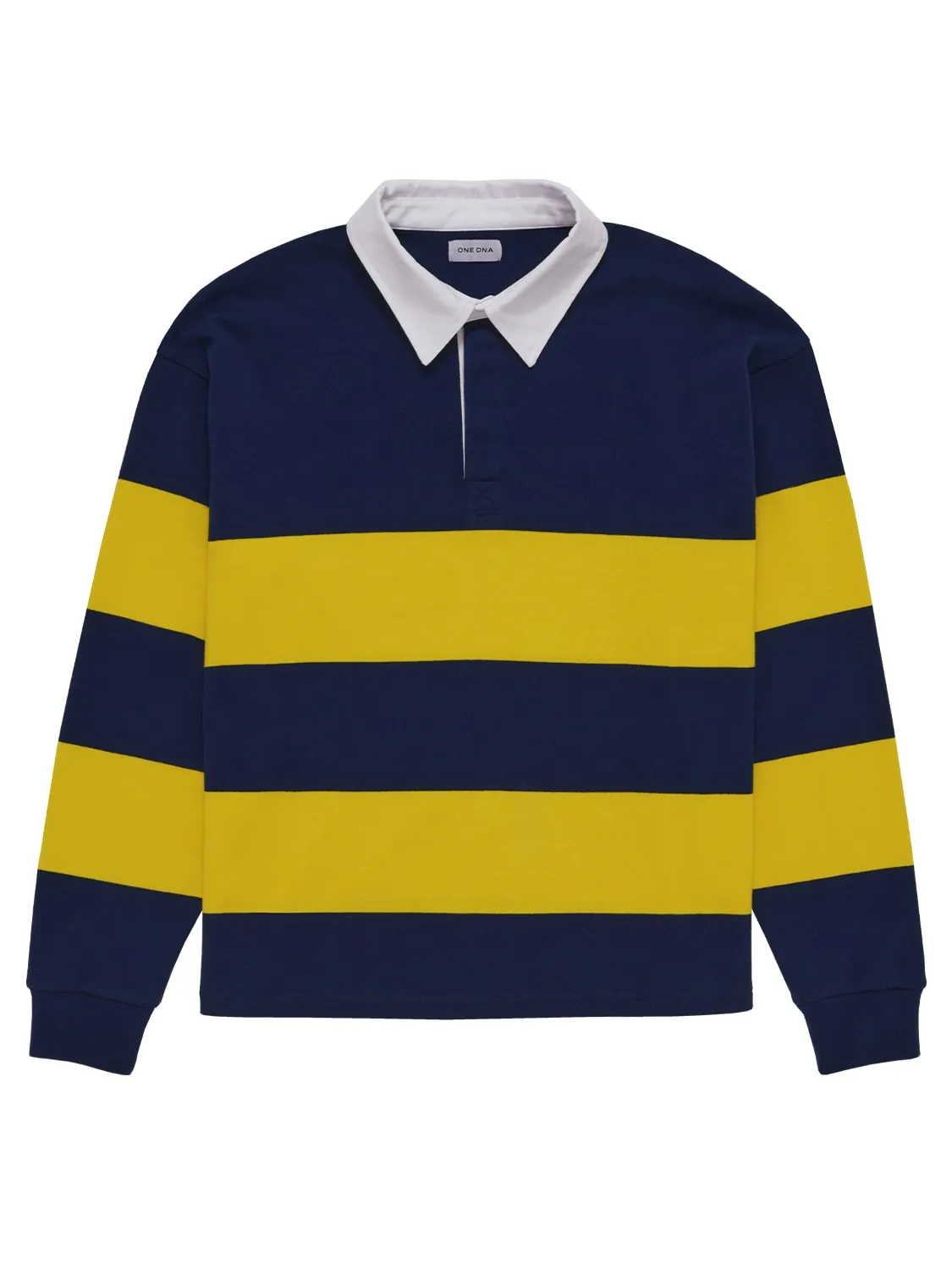 Rugby Polo Navy Yellow