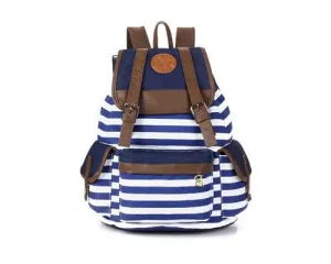 Sailor Stripes Drawstring Rucksack - Blue