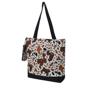 !SALE! Mocha Cow NGIL Canvas Tote Bag