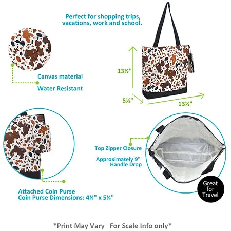 !SALE! Mocha Cow NGIL Canvas Tote Bag