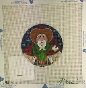 *SALE - Rebecca Wood 543f Cowboy Santa