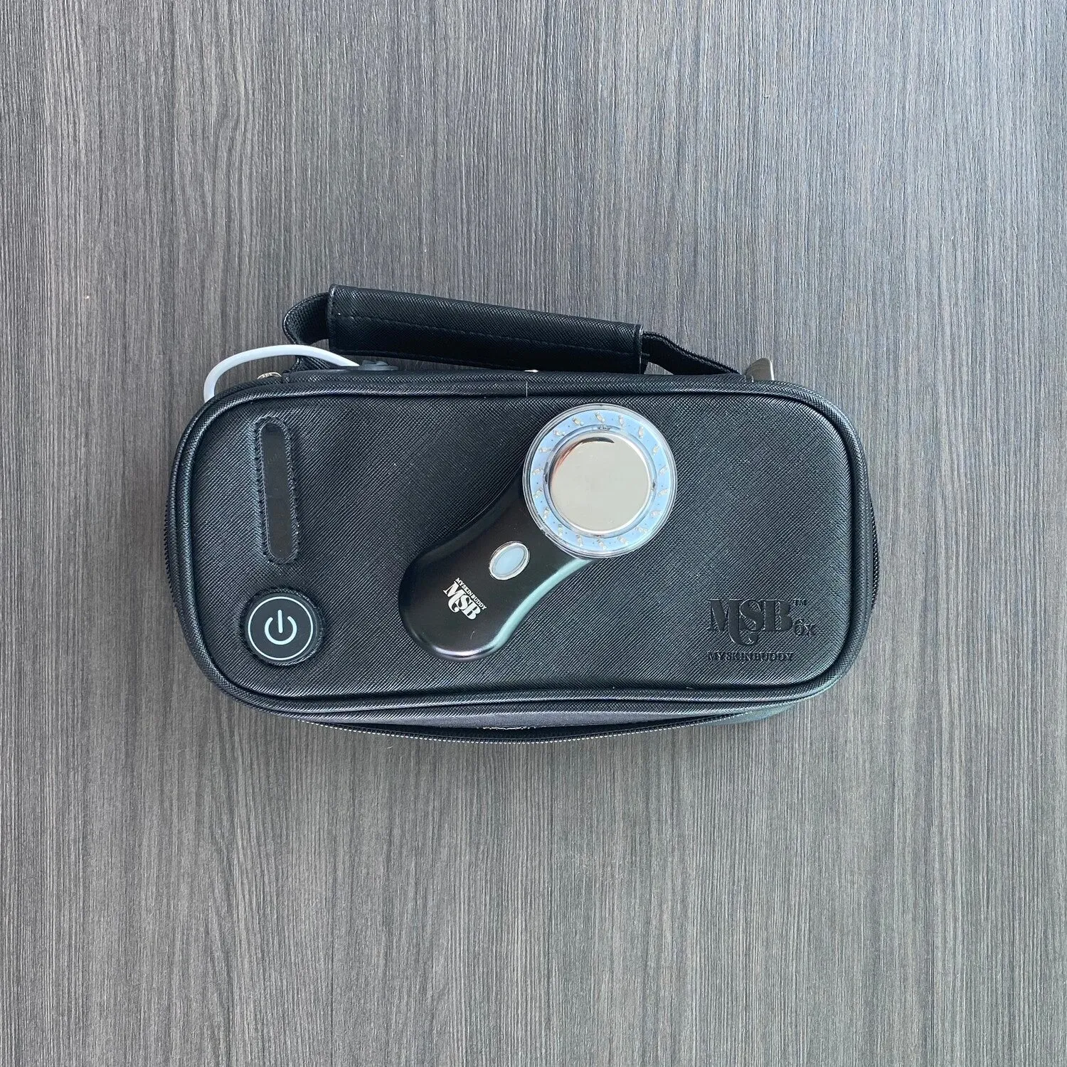 Sanitize & Glow Cosmetic Pouch Black