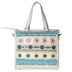 Sanjana Embellished Leather Tote