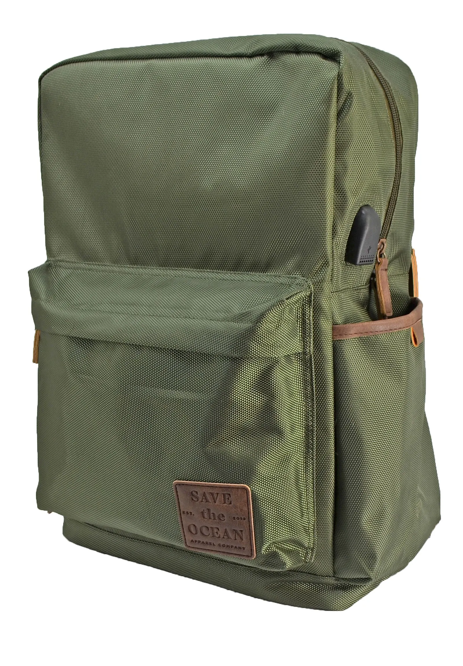 Save the Ocean Sustainable Black Traditional Backpack