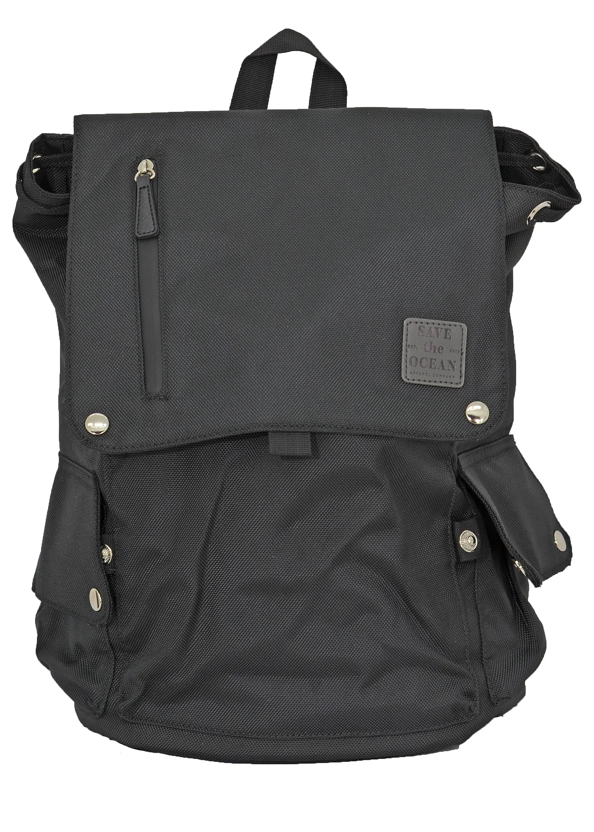Save The Ocean Sustainable Fold Over Backpack