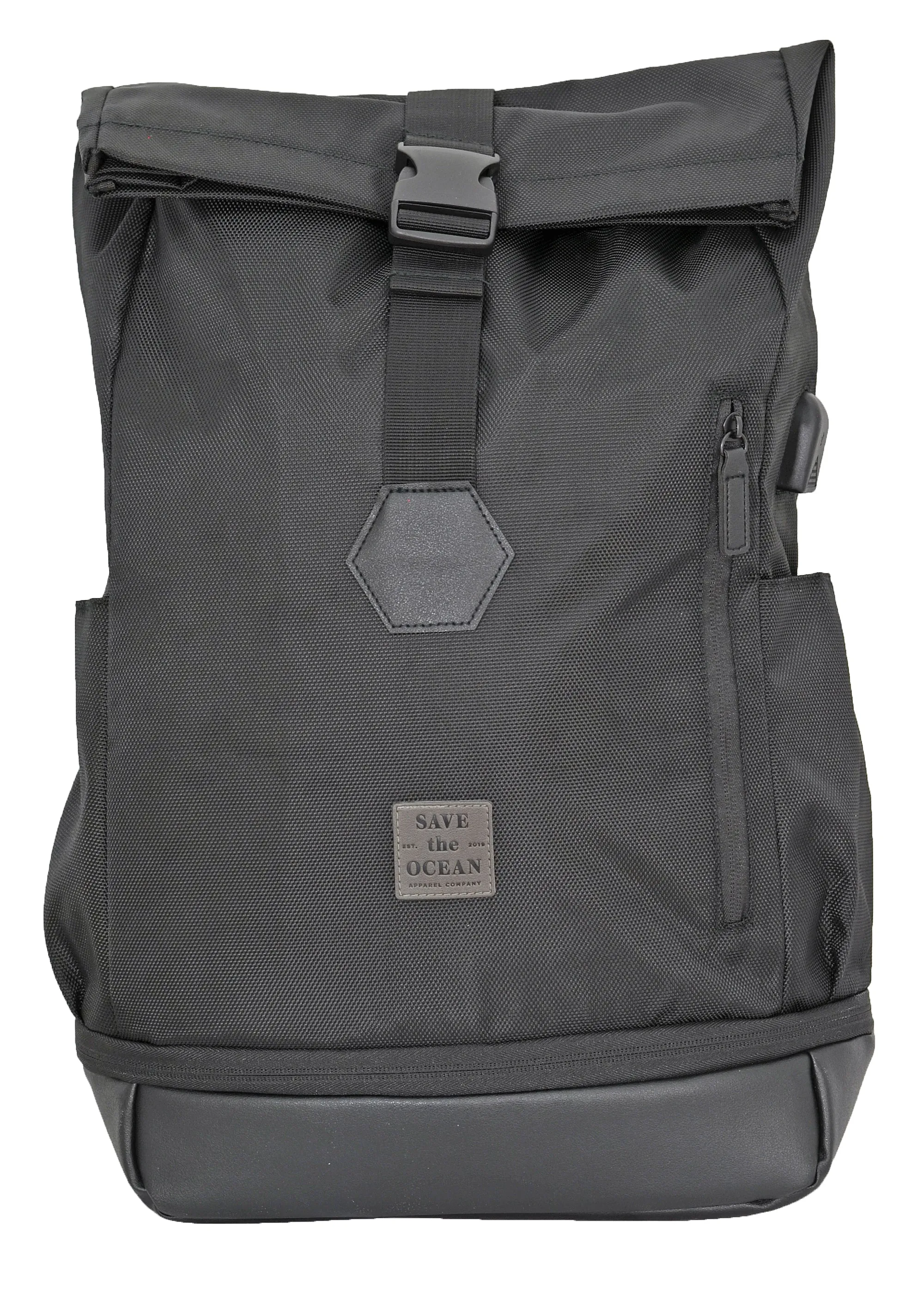 Save the Ocean Sustainable Fold Over Backpack