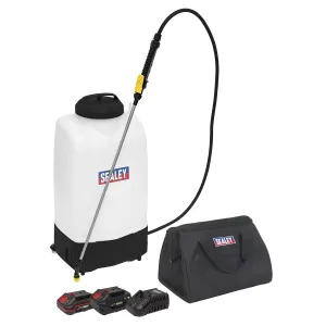 Sealey Cordless Garden Backpack Sprayer 20V SV20 Series 15L – 2 Batteries
