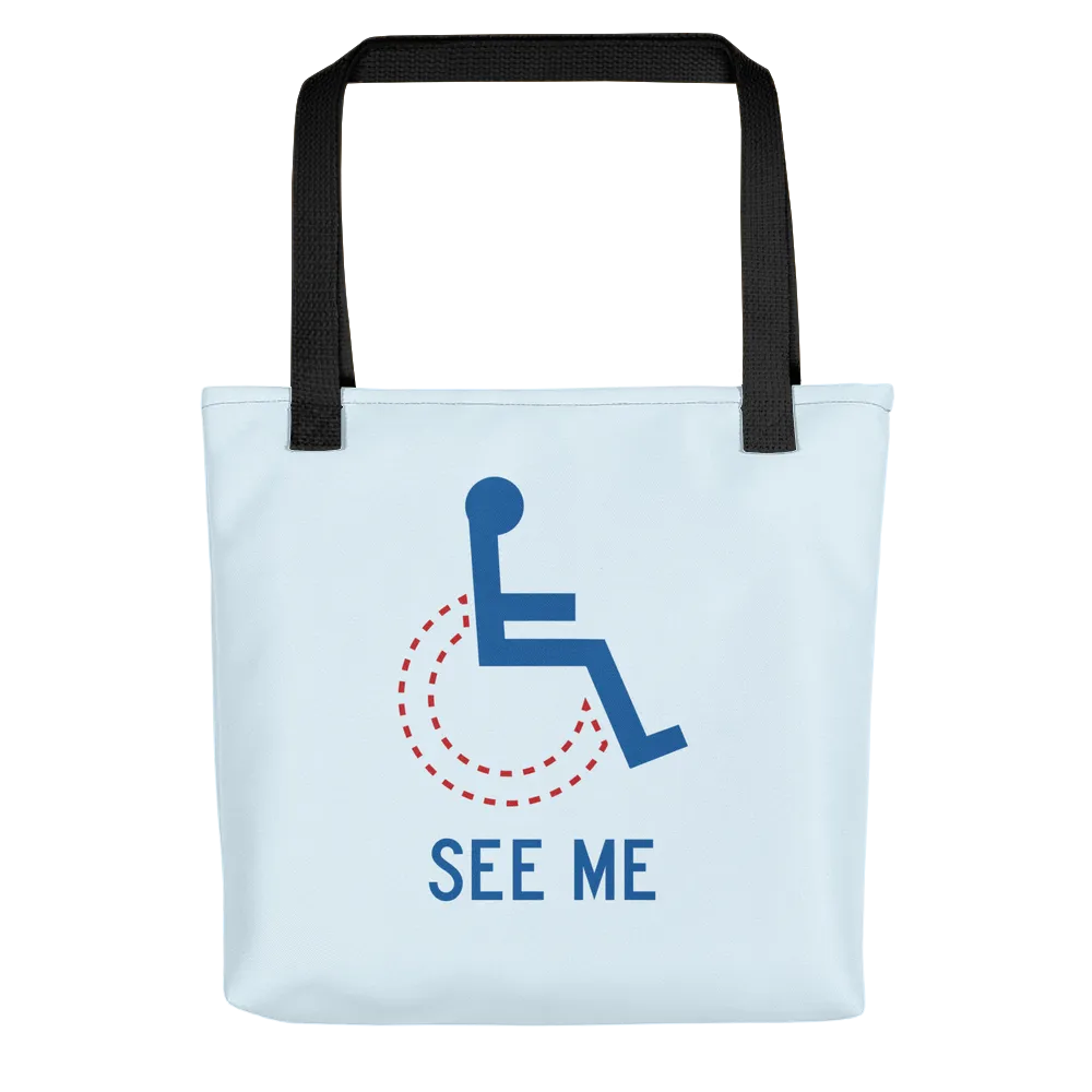 See Me (Not My Disability) Tote bag Unisex